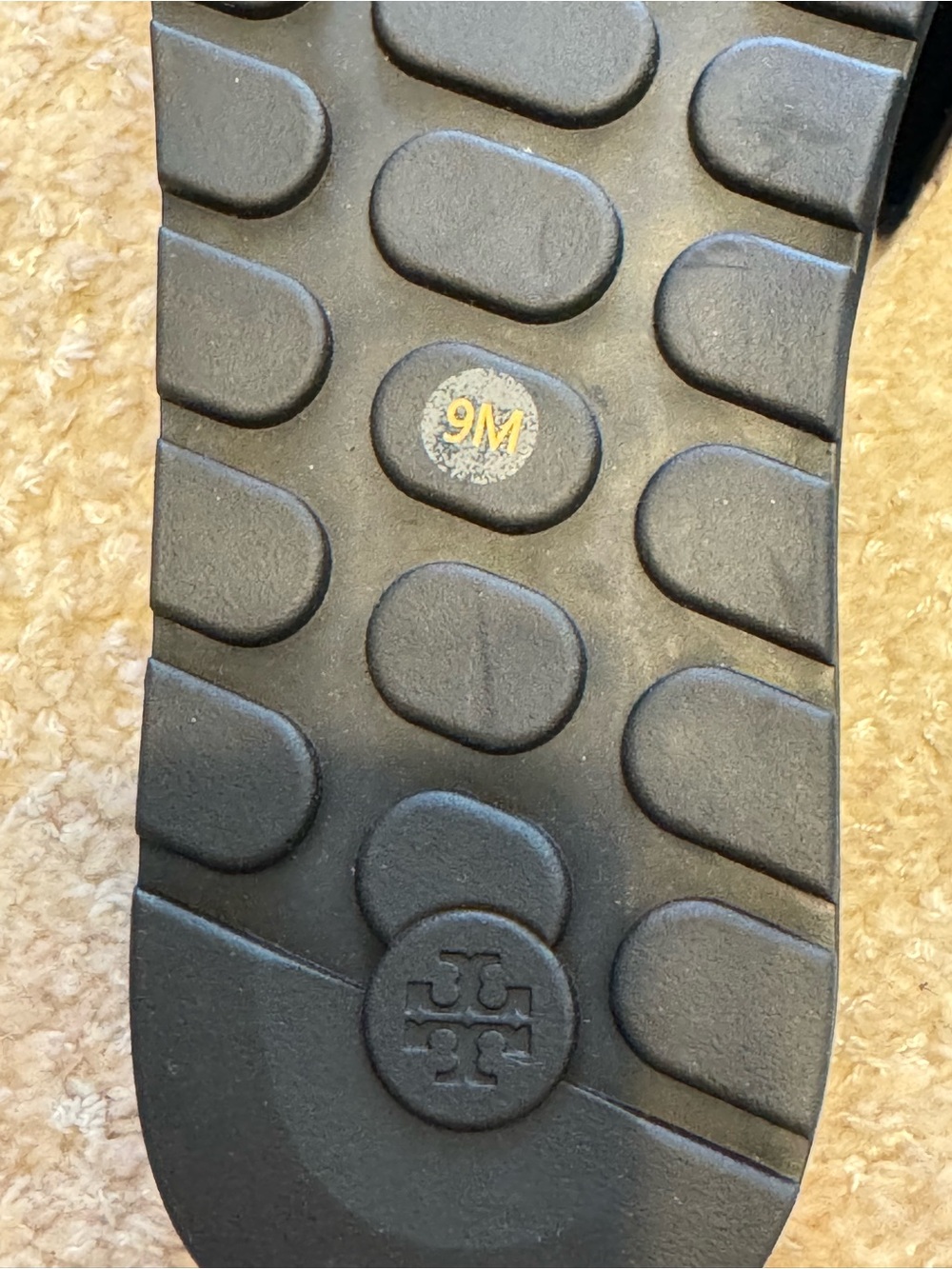 NEW Tory Burch Buckle Slide Sandal in Perfect Black Gold - Picture 11 of 11